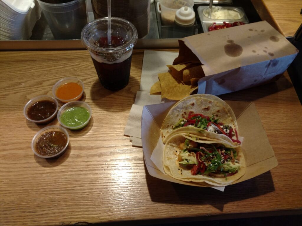 Tacos at Taco Bamba.