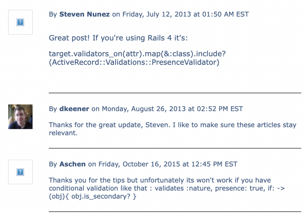 Second Batch of comments...