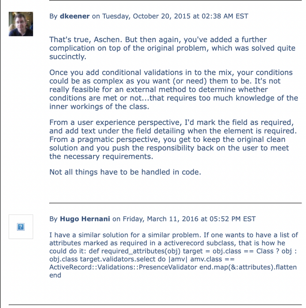 Third Batch of comments...