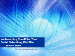 Implementing OpenID for Your Social Networking Website