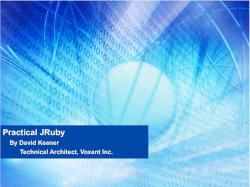 Practical JRuby